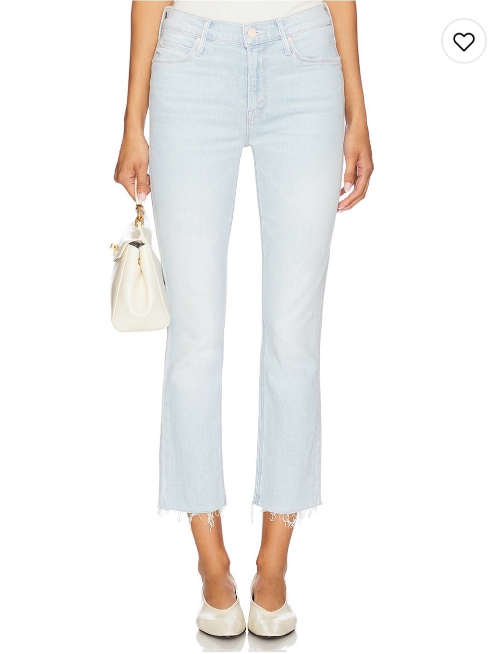 The Mid Rise Dazzler Crop Fray Jeans in Ahead Of It's Time